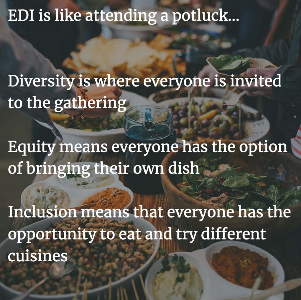 EDI is like attending a potluck... 