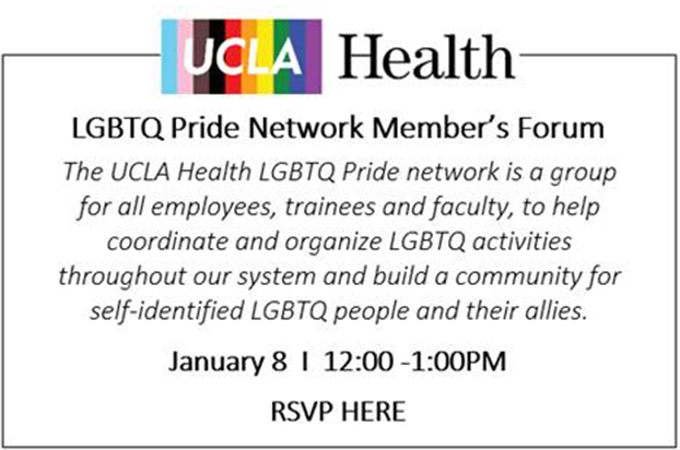 UCLA Health Pride Network - Member's Forum